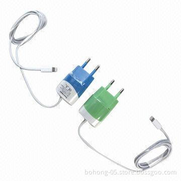 Line Trip Charges for iPhone 5 with USB Port, Flashing Alert and Car Plug